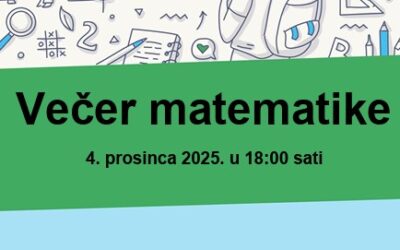 Poziv na VEČER MATEMATIKE