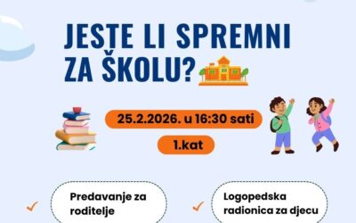 Jeste li spremni za školu? – logopedska radionica za buduće prvašiće